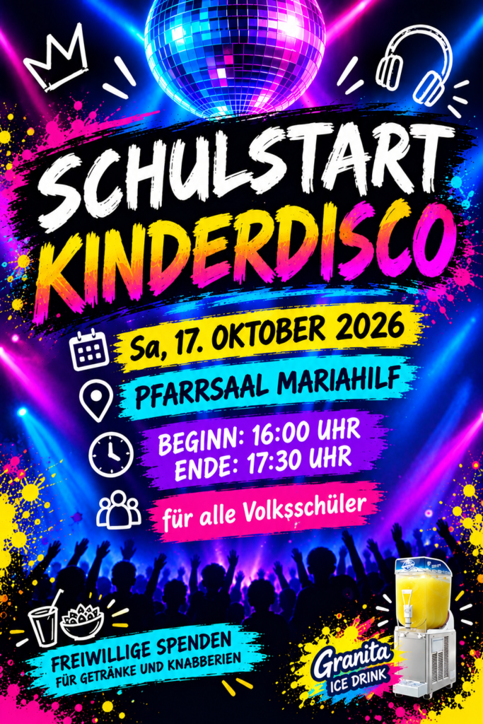 Pfarre Mariahilf kinderdisco
